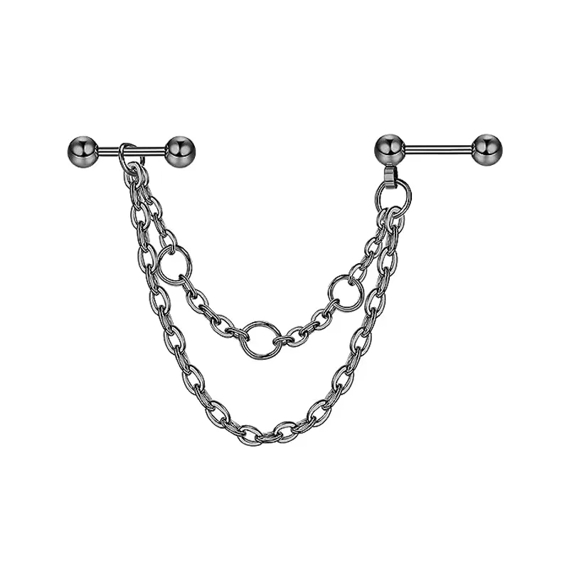 Silver Industrial Piercing 12