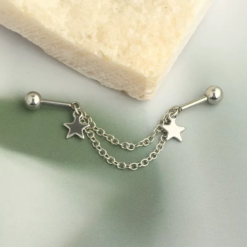 Silver Industrial Piercing 4