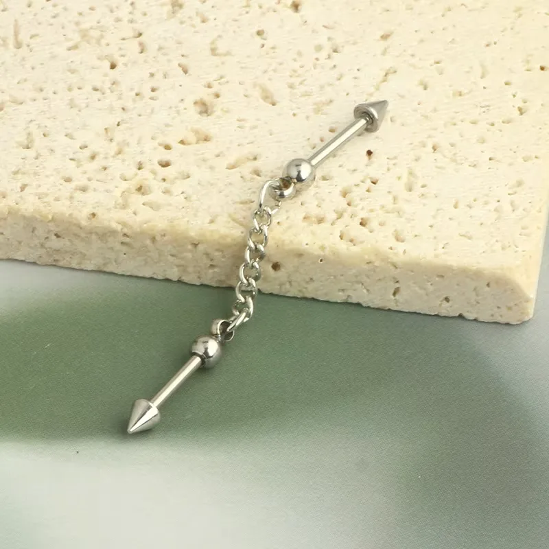 Silver Industrial Piercing 5