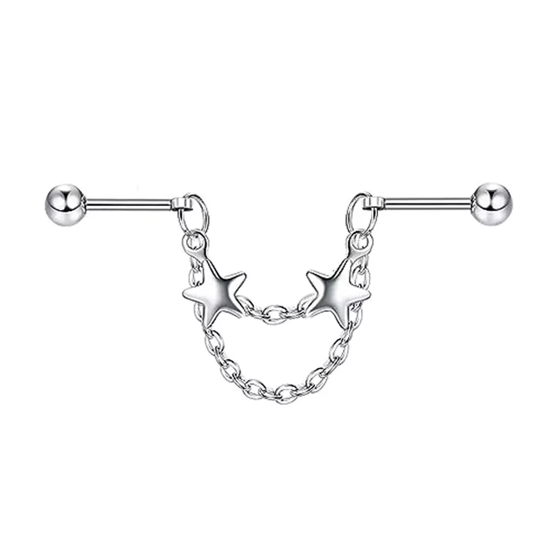 Silver Industrial Piercing 7