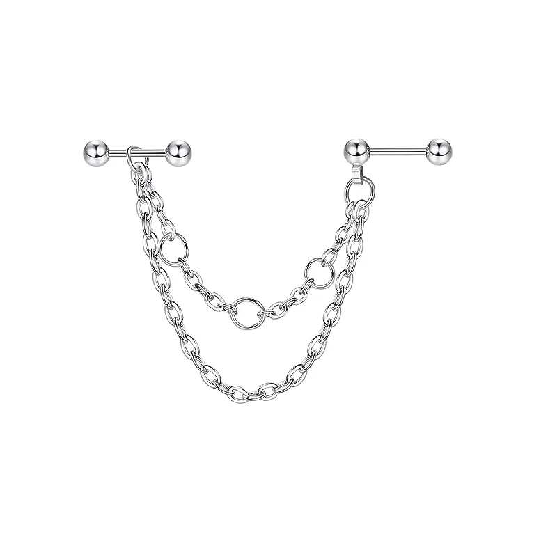 Silver Industrial Piercing 9
