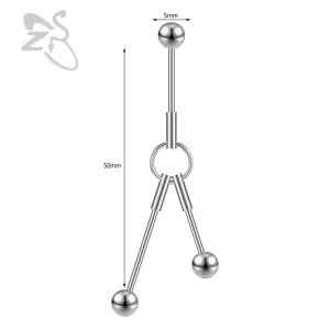 Feminine Cute Industrial Piercing 1